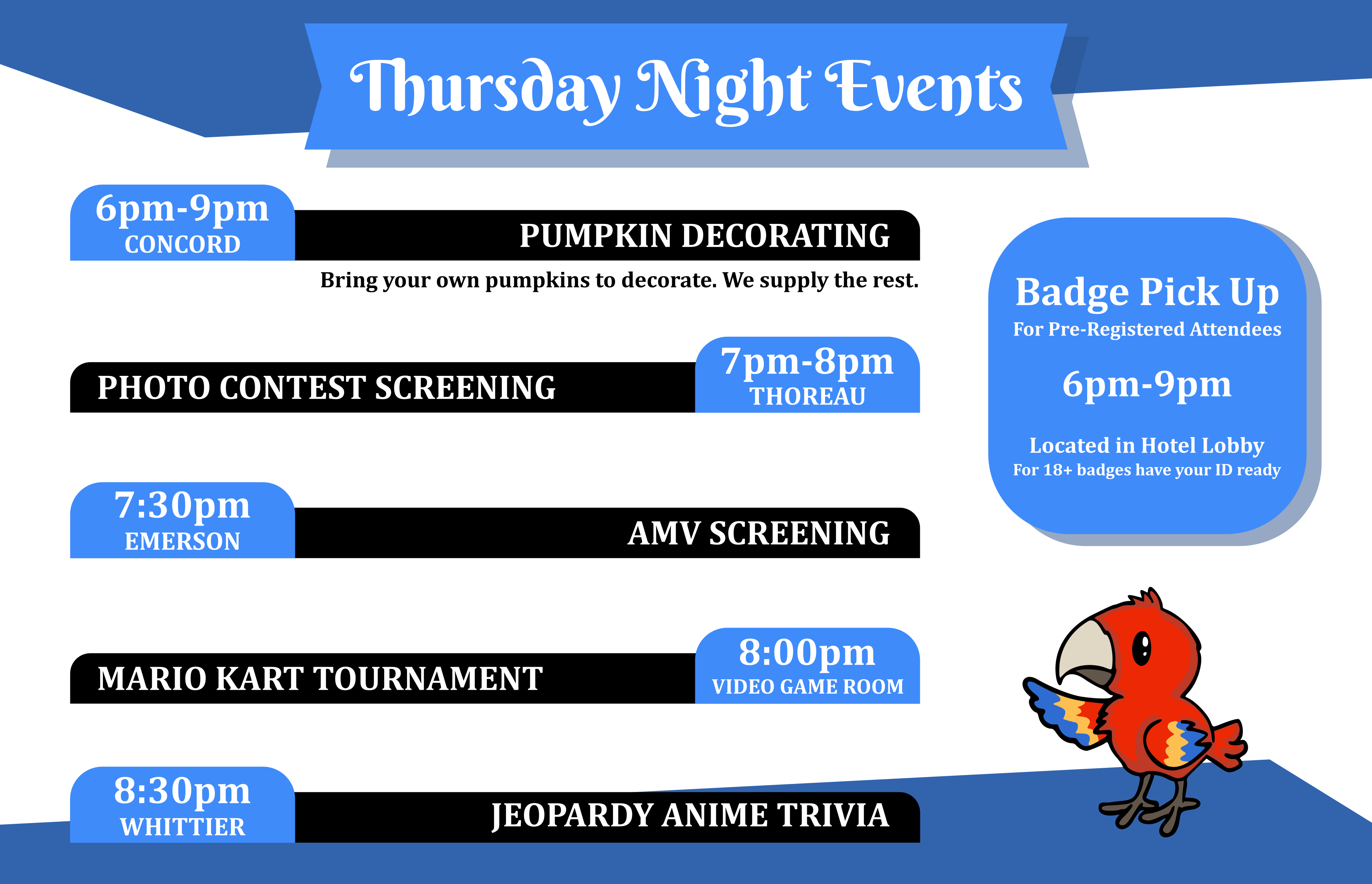 Thursday night events