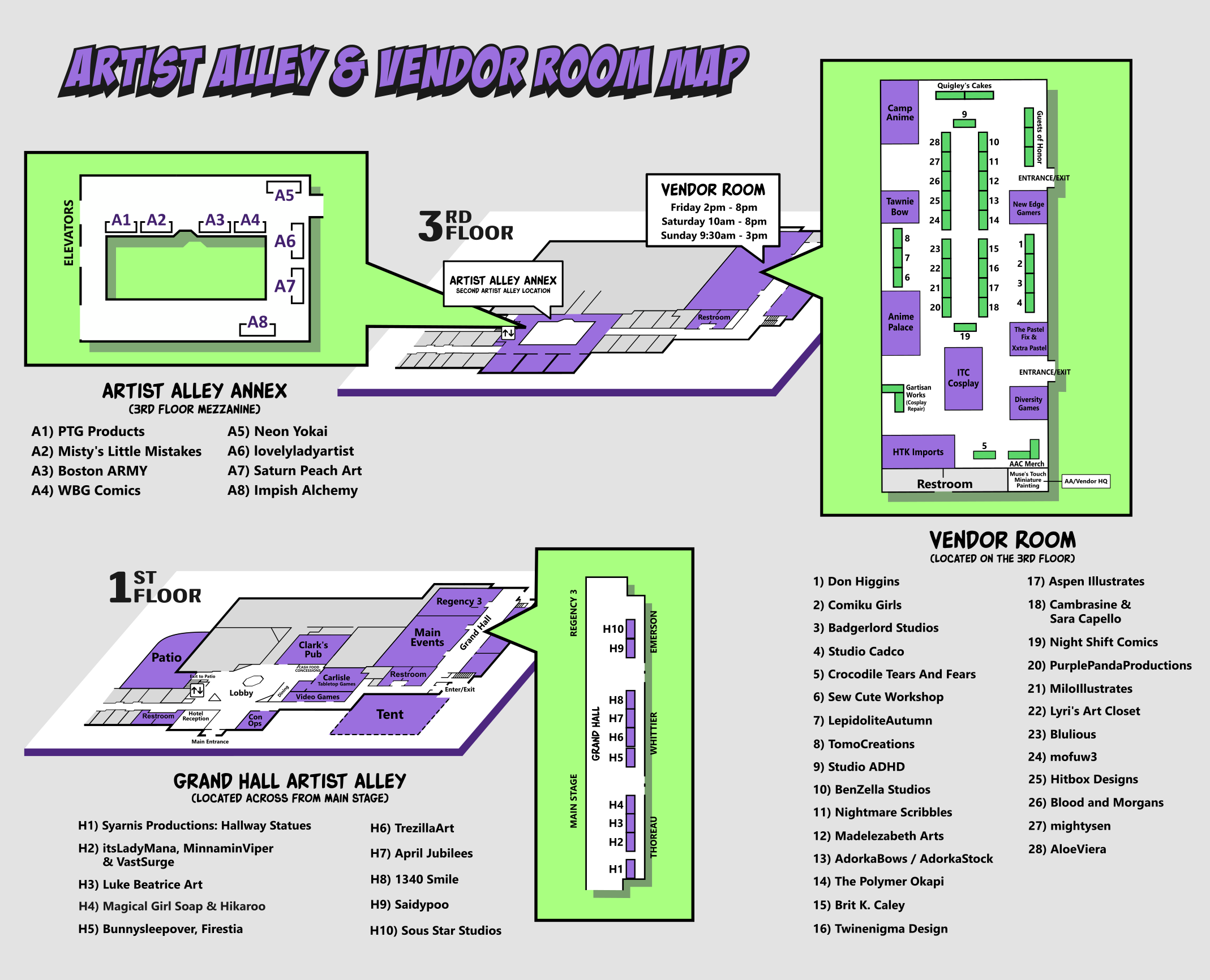 digital artist vendor mapnew2024