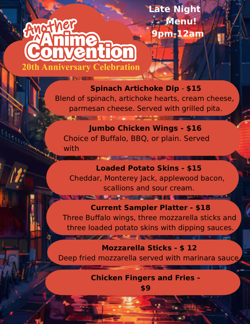 late night menu